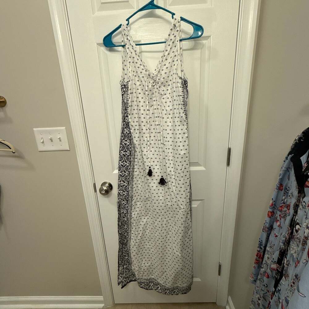 Vineyard Vines Fan Border Print Beach Maxi Dress